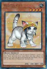 Rescue Cat - (Alternate Art) - RA02-EN001 - Prismatic Ultimate Rare - 1st Edition
